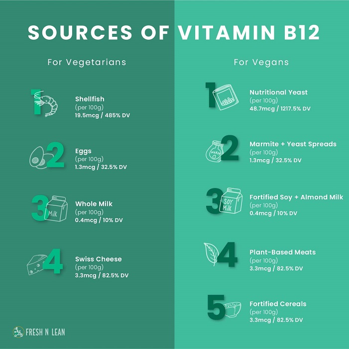 Vegan and Vegetarian Sources of B12 Vitamin