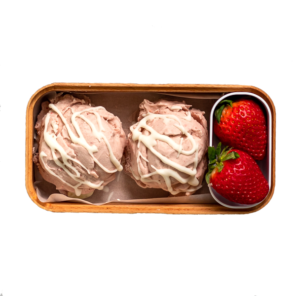 Keto strawberry ice cream